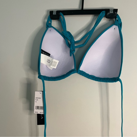 NWT La Blanca turquoise swim top - Picture 2 of 3